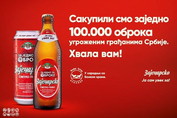 ISPUNJEN CILJ: ZAJEČARSKO PRIKUPILO 100.000 OBROKA UGROŽENIM GRAĐANIMA SRBIJE