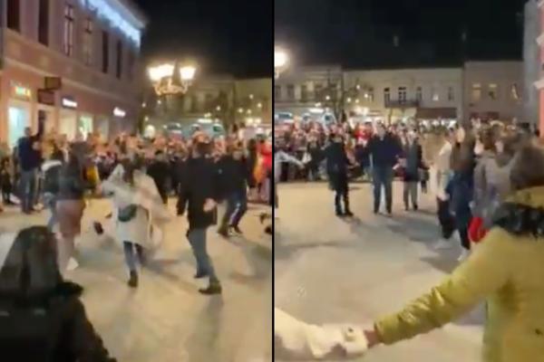 SRBI, NAROD KOJI JE NENAD*EBIV! U Novom Sadu udarili BRIGU NA VESELJE, šou snimak (VIDEO)