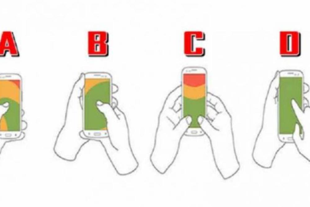 NAČIN NA KOJI DRŽITE TELEFON ODREĐUJE VAŠU LIČNOST?! Koji ste vi tip osobe? (FOTO)