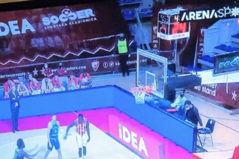 KOMA! Ceo region se smeje zbog ove scene sa meča Zvezda - Zadar! KAKAV HIT! (VIDEO)