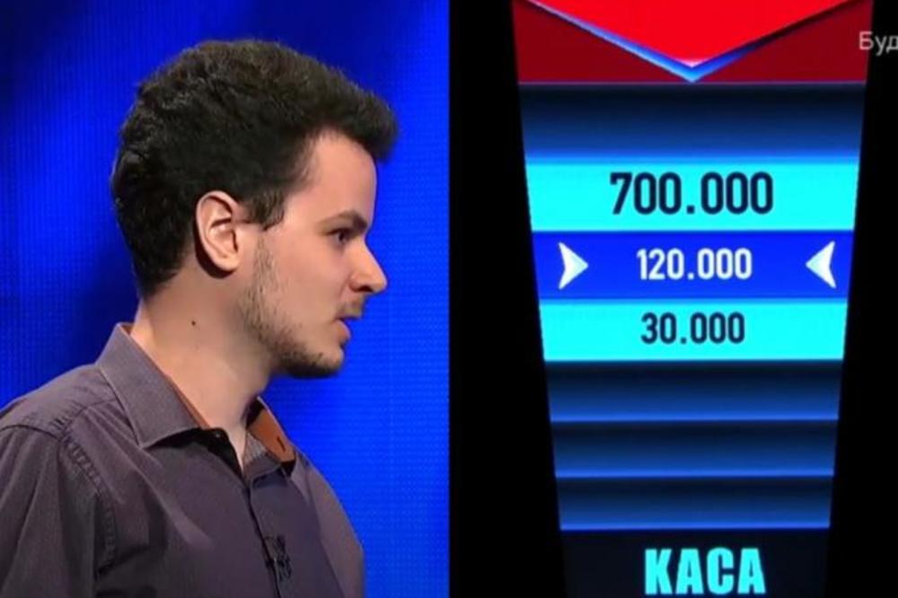BRAVO MOMČE! Siniša (21) odlučio da brani 700.000 dinara u "Poteri", a onda ostavio sve u čudu svojim znanjem!