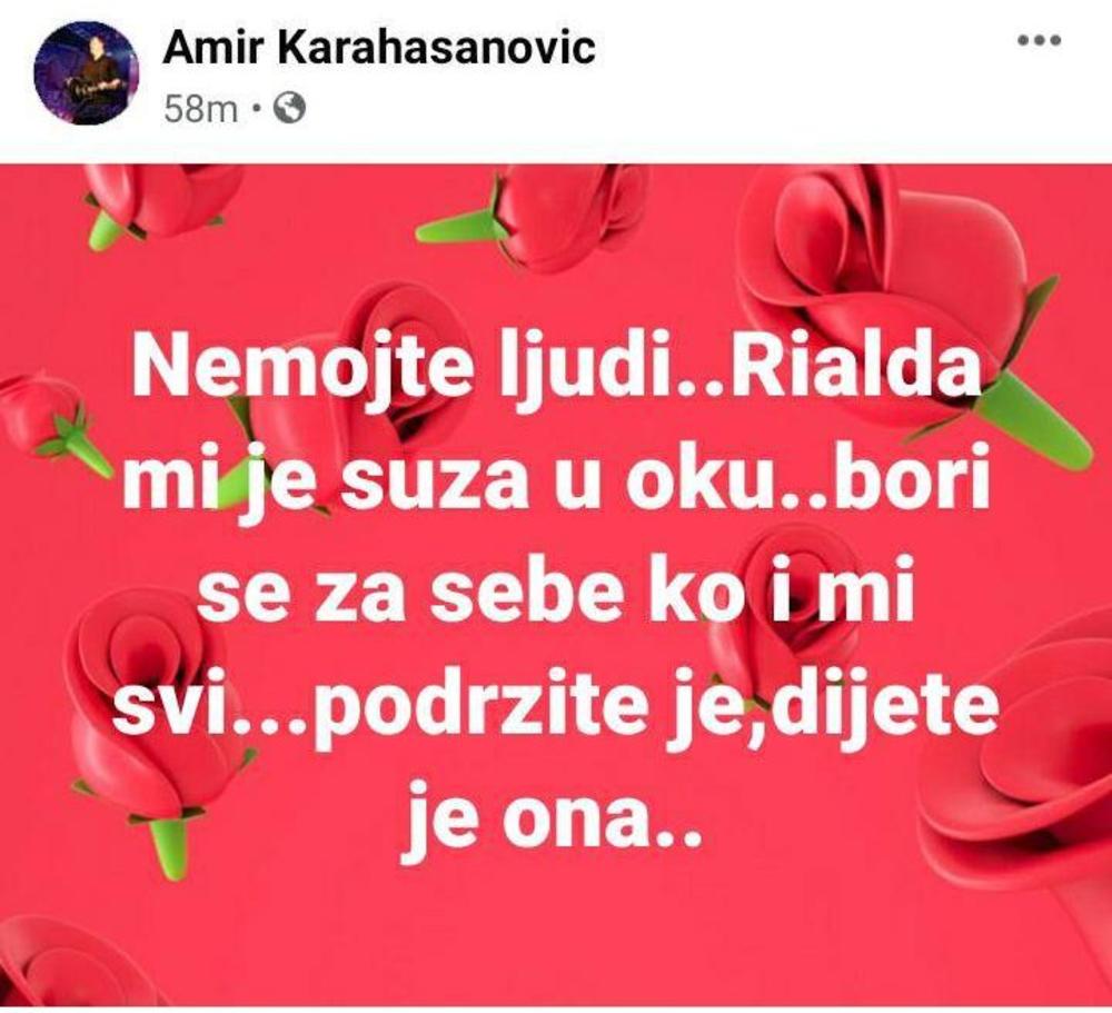 zabava, zadruga, rialda Karahasanović, otac