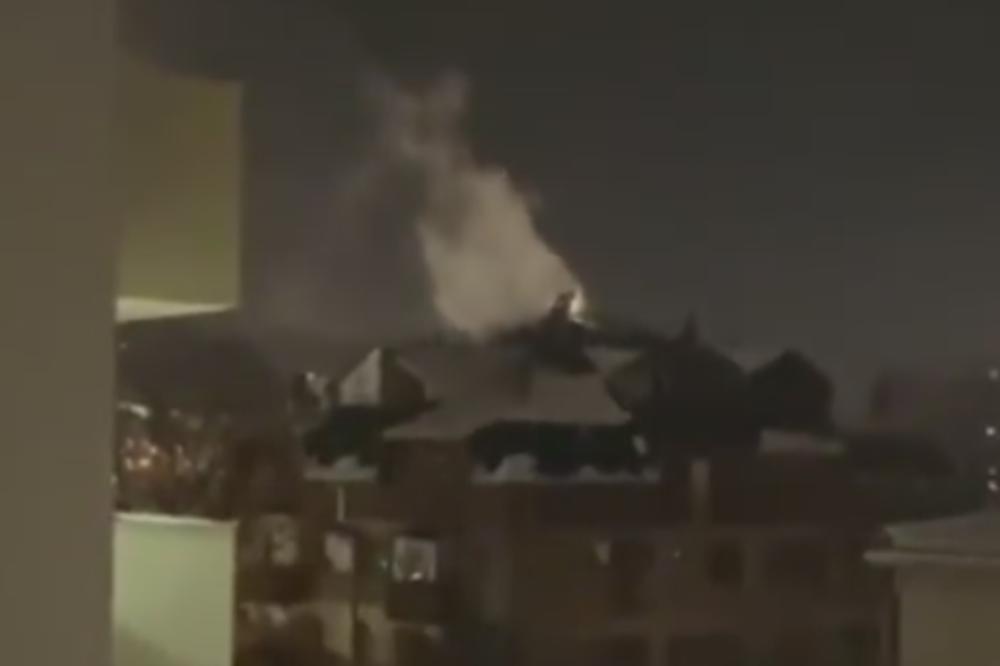 GORI STAMBENA ZGRADA U ČAČKU: Vatrena stihija zahvatila i okolne stanove, ljudi evakuisani (VIDEO)