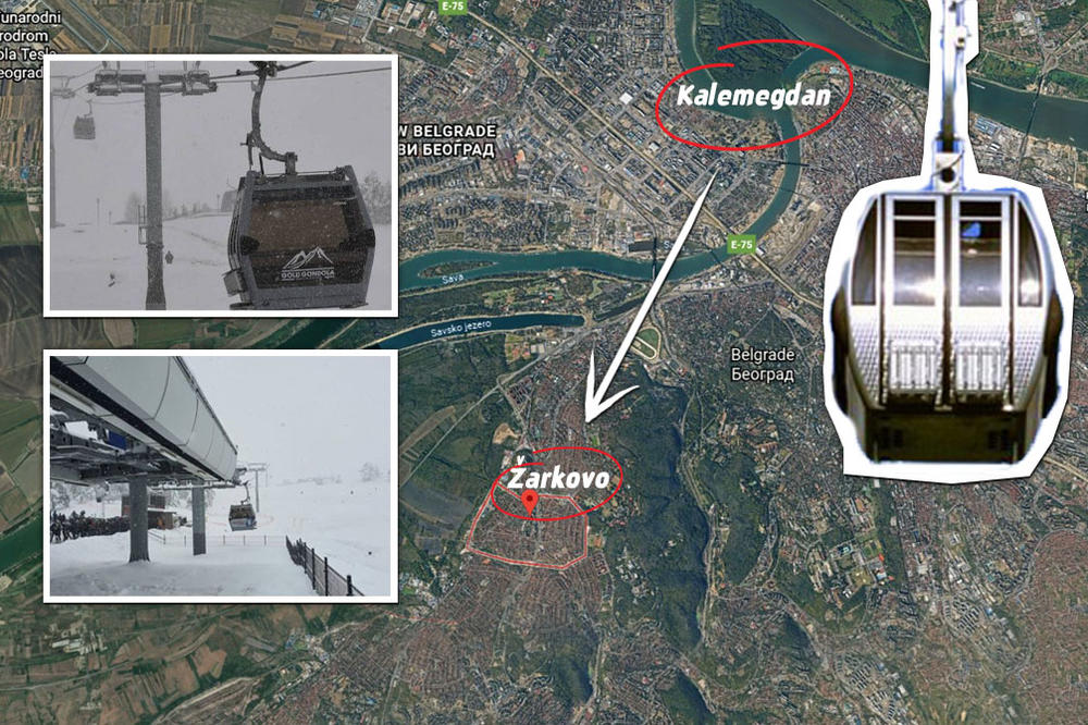 GOLD GONDOLA JE NAJVEĆA ATRAKCIJA U SRBIJI: Kad bismo je preneli u BG, spajala bi Kalemegdan i ŽARKOVO! (ANIMACIJA)