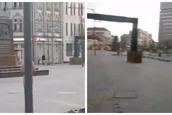 ZRENJANINAC ŠETAO NAG PO GRADSKOM TRGU PA URADIO JOŠ NEVEROVATNIJU STVAR: Svi su u šoku, ŠTA MU SE DESILO?! (VIDEO)