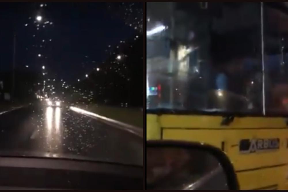 DA LI JE OVO NORMALNO?! Snimljen kako vozi u rikverc od "Ušća" ka Brankovom mostu! (VIDEO)