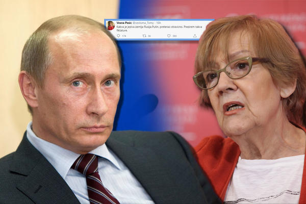 RUSIJA JE JEZIVA ZEMLJA, ON JE PRETERAO, PREZIREM TAKVE DIKTATURE: Vesna Pešić drvljem i kamenjem na Putina! (FOTO)
