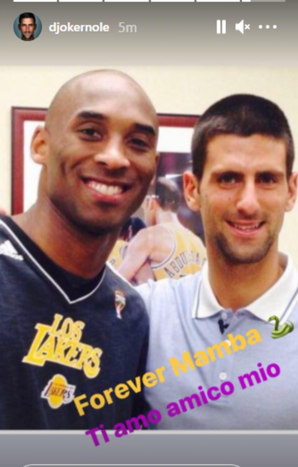 Kobi Brajant, Novak Đoković