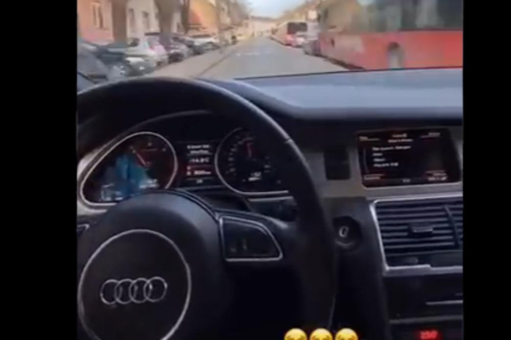 BAHATI BEOGRAĐANIN PRETICAO KILOMETARSKU KOLONU: Procureo JOŠ JEDAN SNIMAK DIVLJANJA po ulicama! (VIDEO)