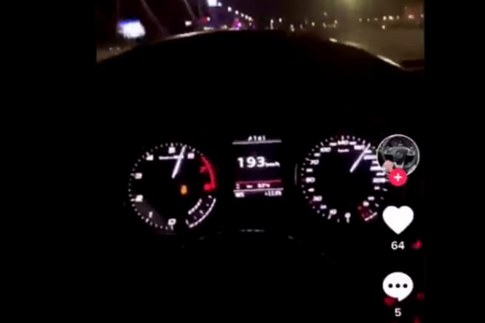 POLICIJO, ŠTA ČEKAŠ, HAPSI OVO!!! Jurio 220 na sat preko MOSTA NA ADI!!! (VIDEO)