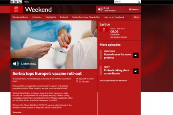 BRITANSKI JAVNI SERVIS OBJAVIO POHVALNI TEKST O SRBIJI! Zbog vakcina smo postali primer u svetu!