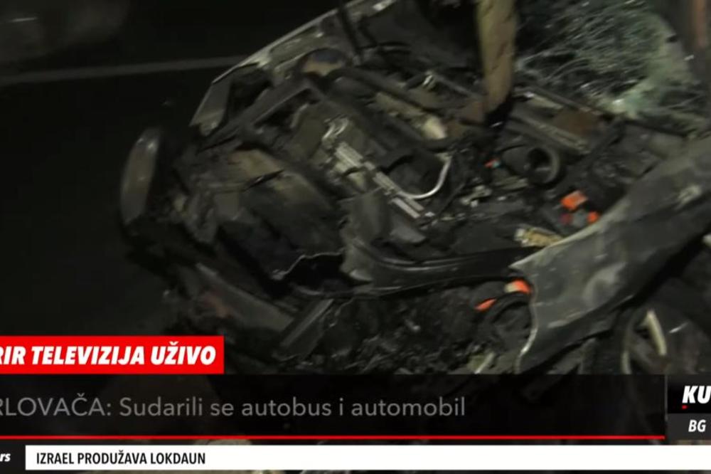 SLIKE SA LICA MESTA, AUTOBUS SE DIREKTNO SUDARIO SA DRUGIM VOZILOM NA IBARSKOJ: Prizor je uznemirujuć! (VIDEO)