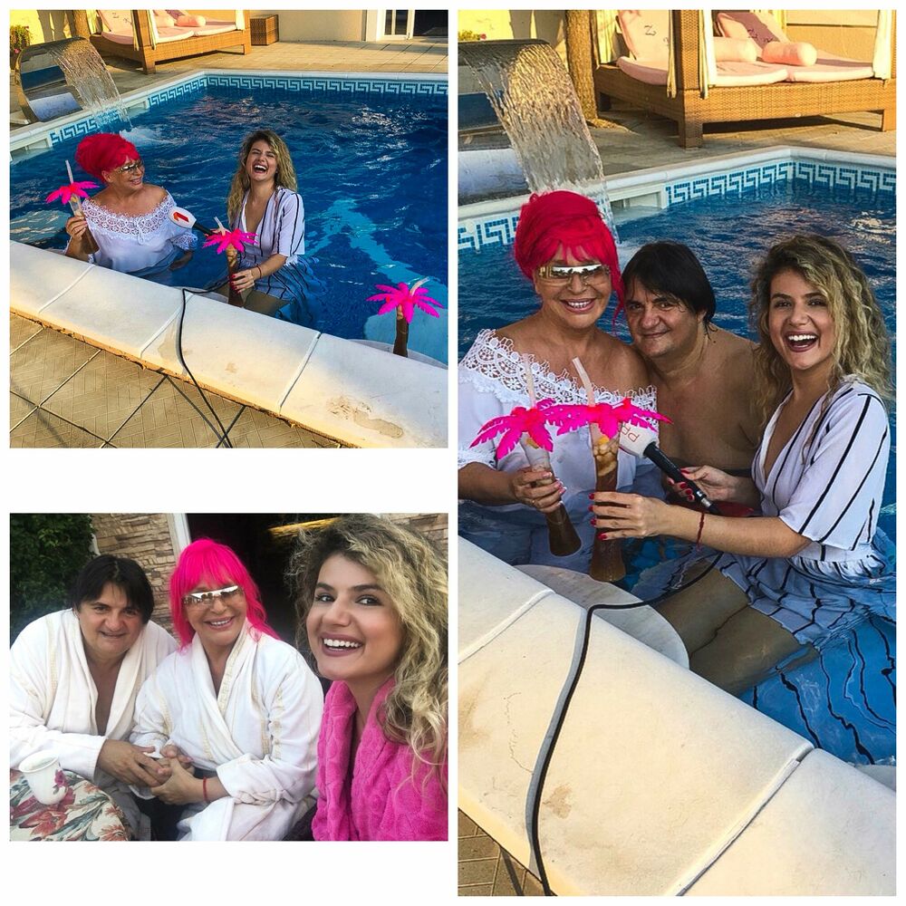 Vanja Camović u bazenu sa Zoricom Brunclik i Kemišom 