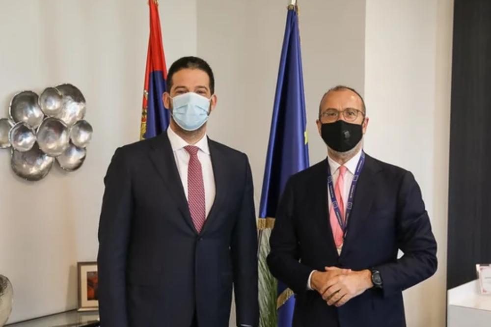 NASTAVAK SARADNJE! Ministar Udovičić se sastao sa Fabricijem - Razgovarali o realizaciji budućih projekata (FOTO)