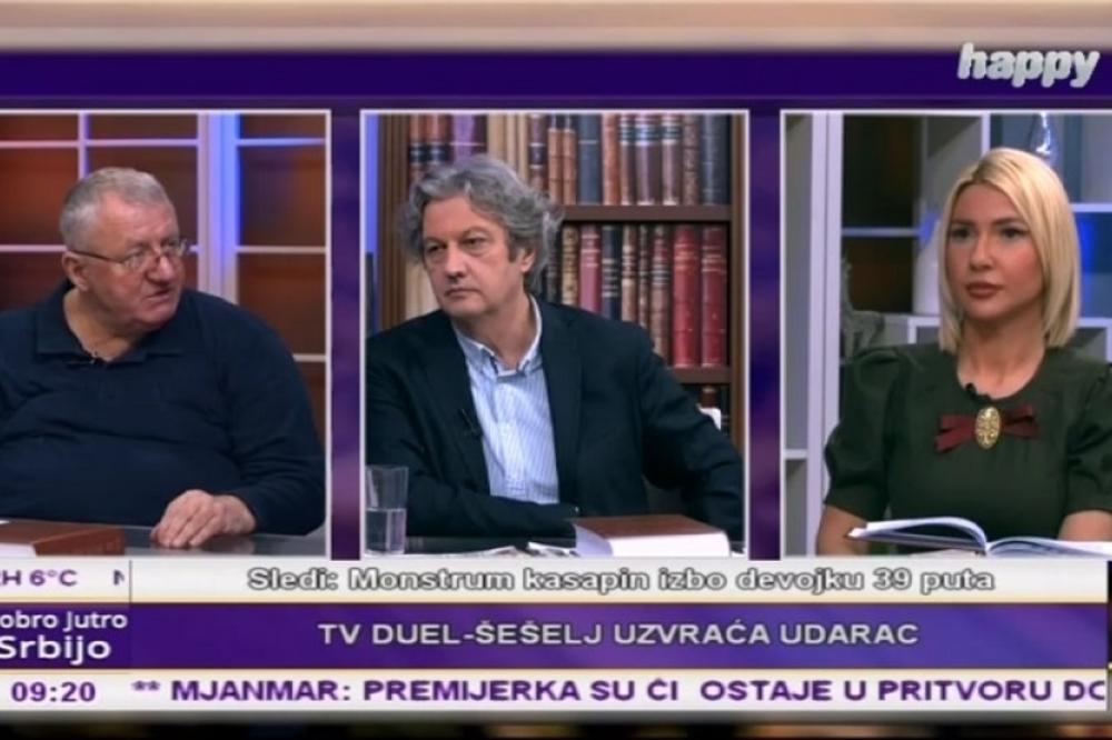 EVO VAM GA, HAOS U JUTARNJEM PROGRAMU: Šešelj prozivao Marića i Jovanu, a onda je otkrio ko režira sukob s Čankom!