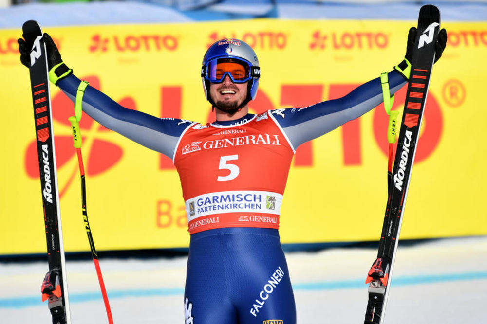 POVRATAK 'DOMINATORA'! Italijanski skijaš pobedio u Garmišu, godinu dana posle teške povrede!