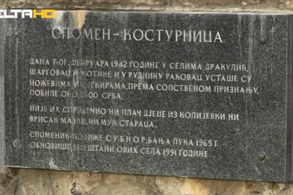 U DRAKULIĆU I OKOLNIM SELIMA SU USTAŠE UBILE 2.315 SRBA, BEZ IJEDNOG METKA: Danas su položeni venci