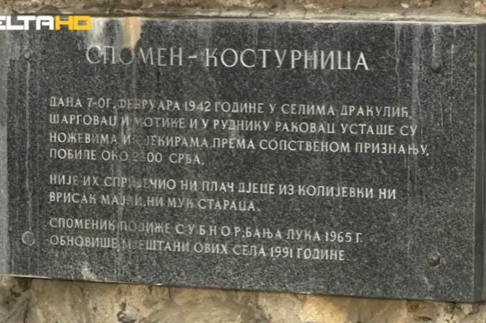 U DRAKULIĆU I OKOLNIM SELIMA SU USTAŠE UBILE 2.315 SRBA, BEZ IJEDNOG METKA: Danas su položeni venci