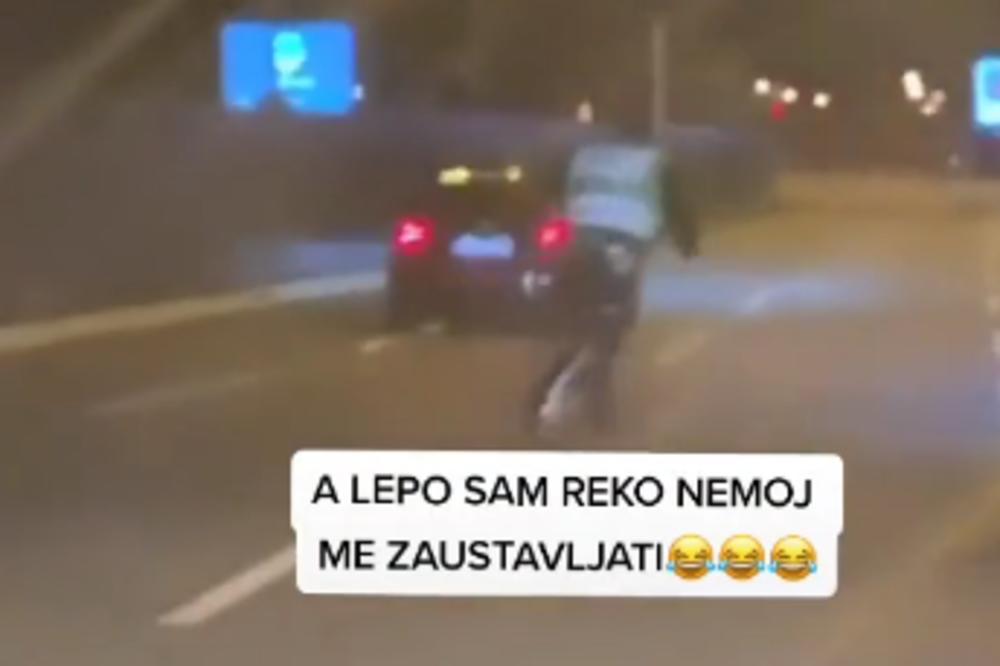 A LEPO SAM REKAO NEMOJ ME ZAUSTAVLJATI: Bahati klinac ZABAVLJAO drugove bežeći od POLICIJE i sve SNIMAO! (VIDEO)