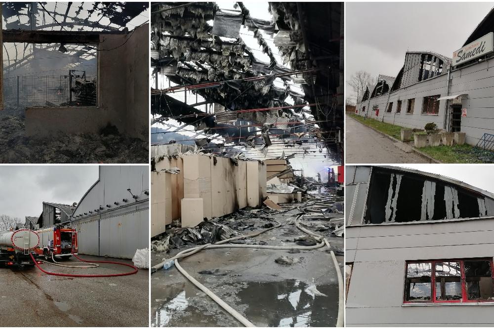 PRVE FOTOGRAFIJE IZ VALJEVSKE FABRIKE KOJU JE SPALIO POŽAR! Sve je izgorelo, ovo je UŽAS (FOTO)