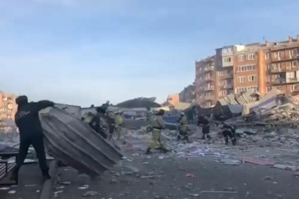 STRAŠNA EKSPLOZIJA U RUSIJI: Srušen ceo supermarket, ima povređenih