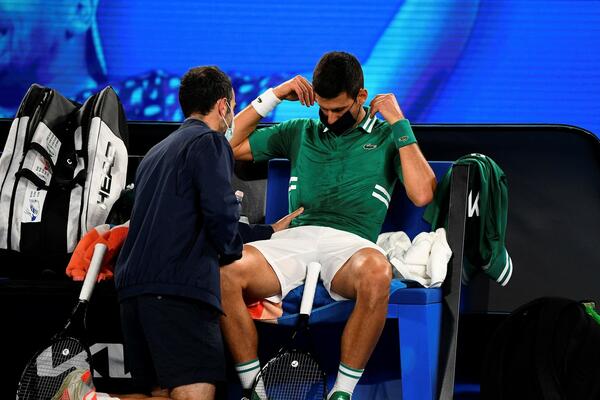 ĐOKOVIĆ OPISAO DETALJE POVREDE: Bila je 17 sada se ruptura mišića povećala na 25 milimetara!