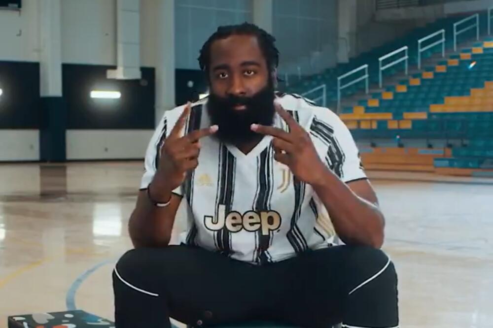 HARDEN U DRESU JUVENTUSA POSLAO PORUKU PODRŠKE ZVEZDI "STARE DAME": Nije u pitanju Ronaldo! (VIDEO)