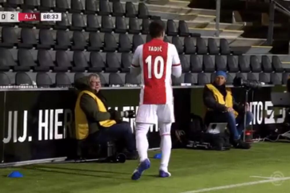 TADIĆ USREĆIO FOTOGRAFA: Posle nove asistencije, kapiten Ajaksa lepim gestom oduševio navijače u Holandiji! (VIDEO)
