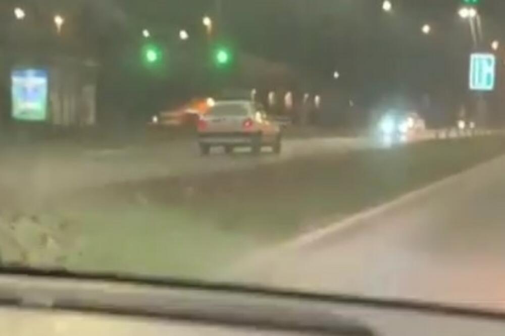 ON VOZIO U KONTRA SMERU, A POLICIJA GA JURILA U RIKVERCU: Nesvakidašnja policijska potera u Novom Sadu (VIDEO)