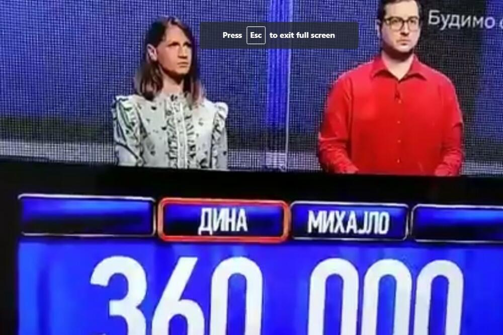 U POTERI JE NAKON ODGOVORA NASTAO HAOS: Da li je moguće da je takmičarka ovo rekla usred emisije (VIDEO)