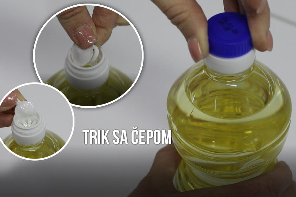 PROBALI SMO DA IZVEDEMO NAJJAČI TRIK SA ČEPOM NA FLAŠI ULJA: Oduševili smo se kako se sve završilo! (VIDEO)
