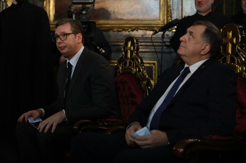 VUČIĆ I DODIK DOŠLI NA USTOLIČENJE! (FOTO)