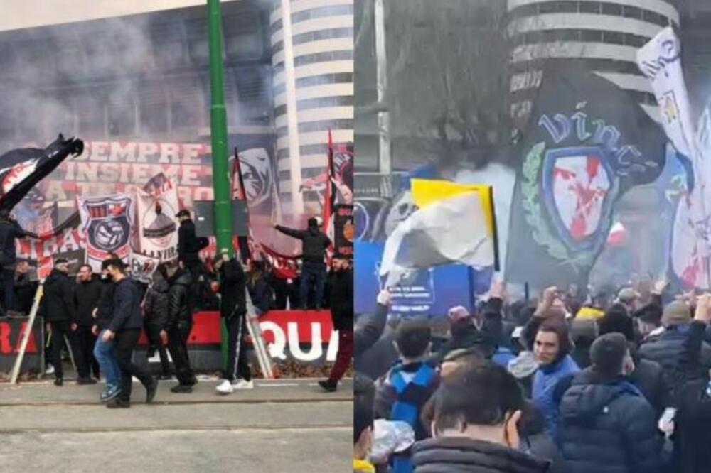 DA VAS VIDIMO TAKO U ČETVRTAK? Navijači Milana i Intera prkose koronavirusu! Hiljade ljudi ispred stadiona