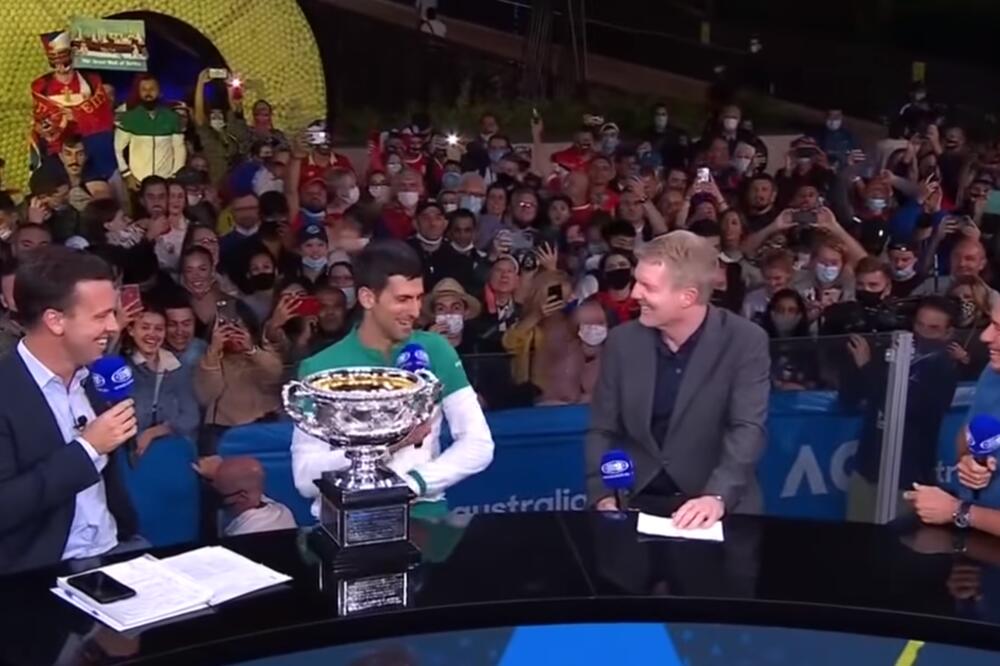 LUDNICA PRED ROD LEJVER ARENOM: Novak tražio rakiju od navijača, Kurijer i Hjuit u čudu! (VIDEO)