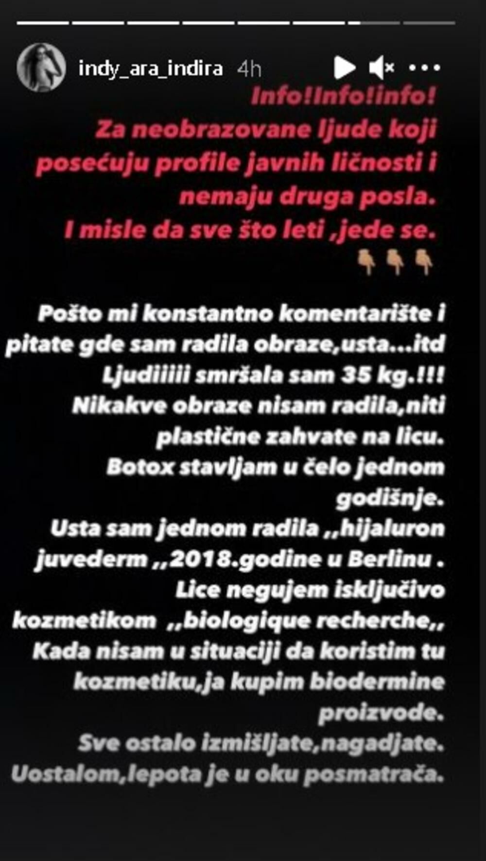 Indi Aradinović, Indira Aradinović Indi