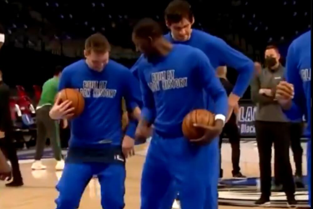 SJAJNO ZAGREVANJE: Luka i Bobi zaigrali opleli srpsko KOLCE, oduševljeni saigrači krenuli za njima! (VIDEO)