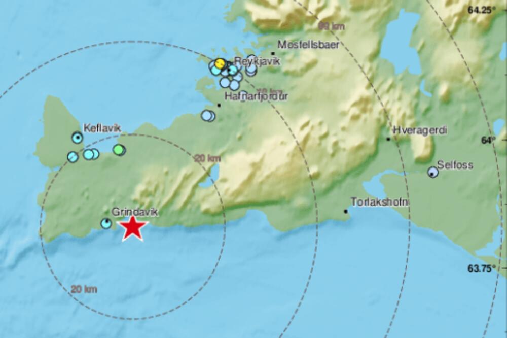 ZEMLJOTRES JAČINE 5,6 RIHTERA POGODIO ISLAND: Prvi je bio jak, a onda su usledili potresi!