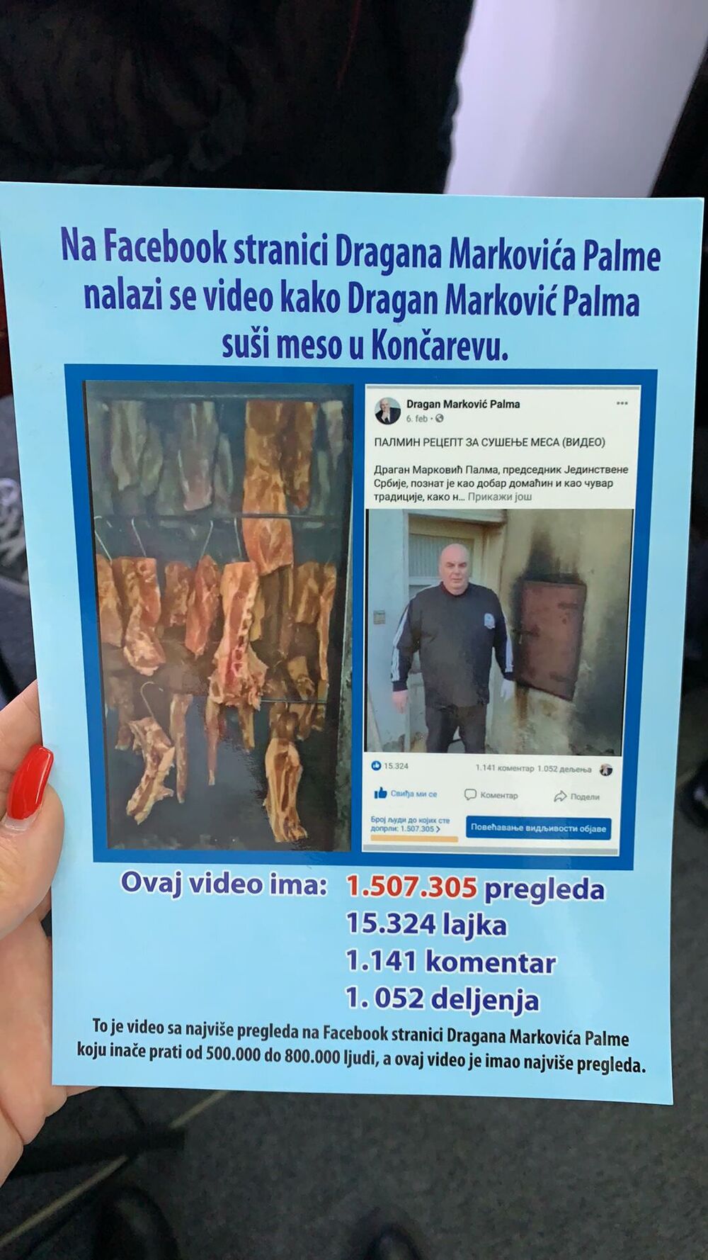 Dragan Marković Palma, Palmino suvo meso