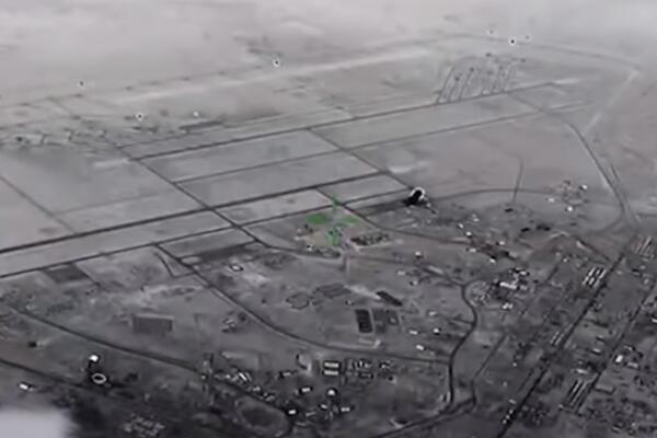 DOSAD NEVIĐEN SNIMAK ODMAZDE: Iranski projektili zasuli Američku vazduhoplovnu bazu (VIDEO)