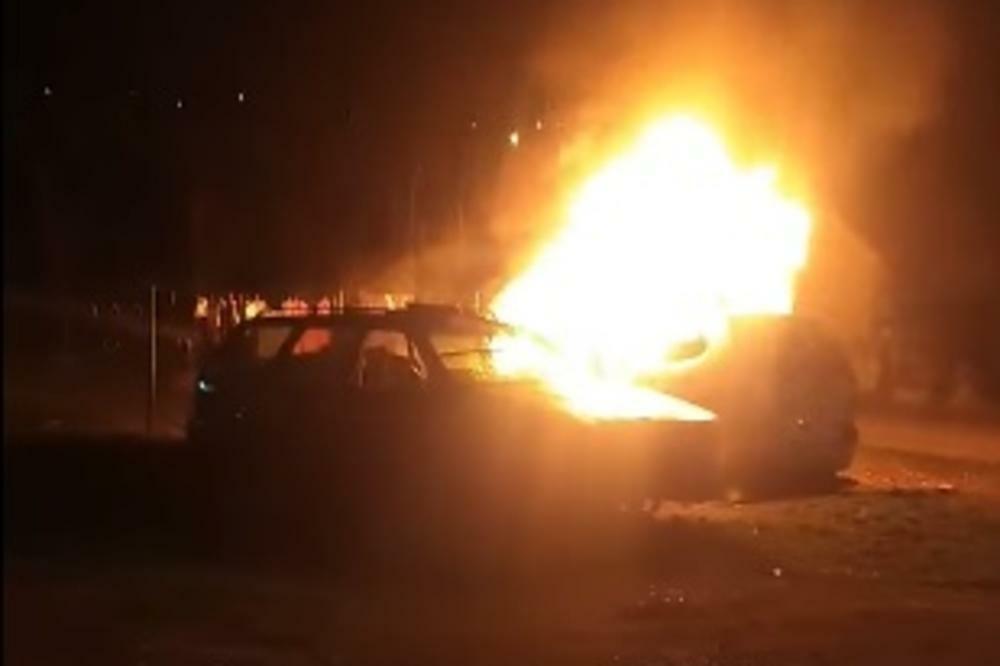 NOVI INCIDENT U NIKŠIĆU: Zapaljen automobil članu Demokrata (VIDEO)