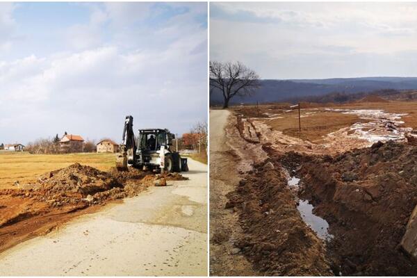 ŠTA SE TO DEŠAVA U PINOSAVI? Pravi haos na ulicama, SVE JE RASKOPANO! Meštani su bez vode! (FOTO)