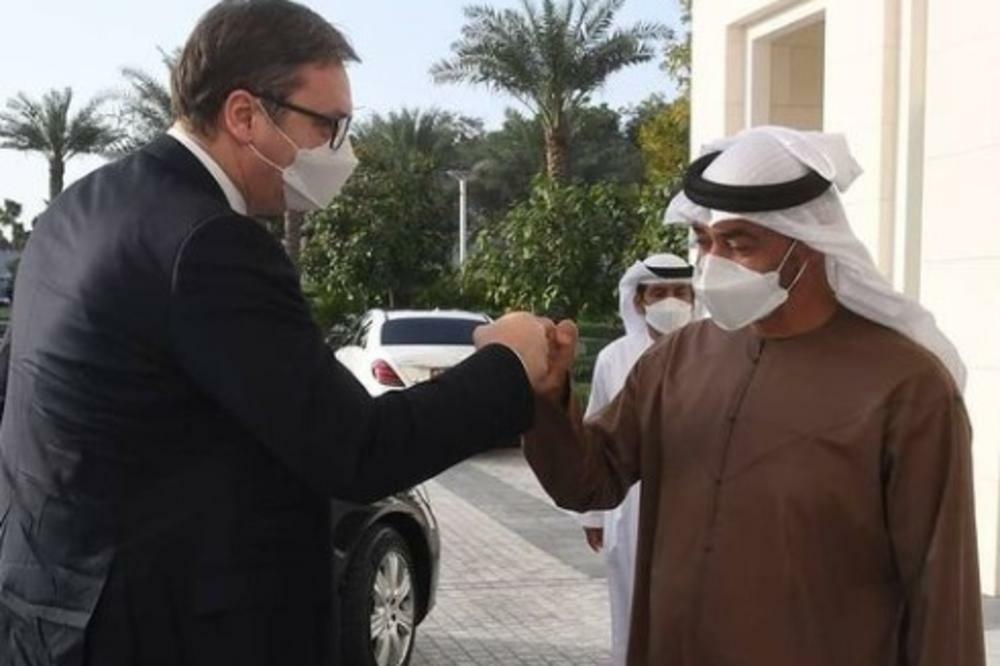 ZADOVOLJSTVO MI JE ŠTO SAM SREO SVOG PRIJATELJA ALEKSANDRA VUČIĆA: Šeik Bin Zajed posle važnih razgovora