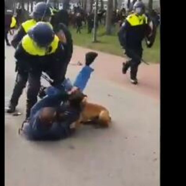 HOLANDSKA POLICIJA RASTERALA DEMONSTRANTE