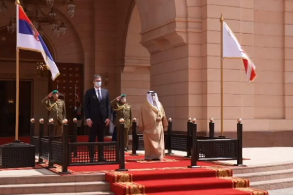 SRBIJI UKAZANO OGROMNO POŠTOVANJE: Bahrein prelepim snimcima prikazao posetu Aleksandra Vučića (VIDEO)