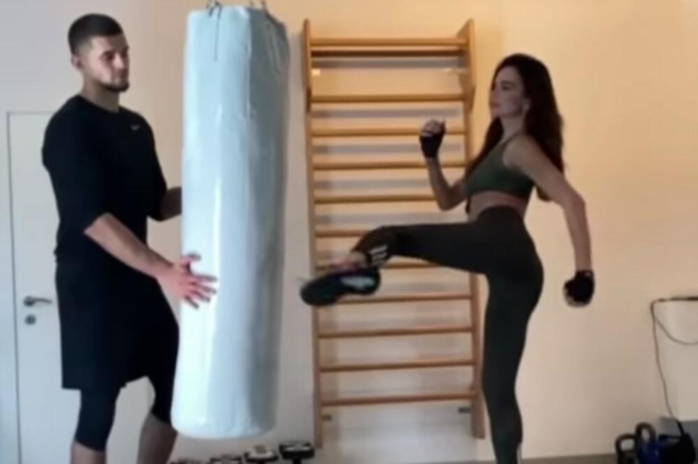 SEVERINA SE GADNO NALJUTILA! UDARA KAO DA JE PROFESIONALNI BOKSER: Snimak iz teretane izazvao LAVINU KOMENTARA!