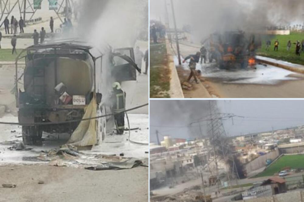 IZBIO NAPAD NA VOZILO TURSKE VOJSKE: Zna se ko je odgovoran, eskplozija zatresla grad Idlib! ( FOTO) (VIDEO)