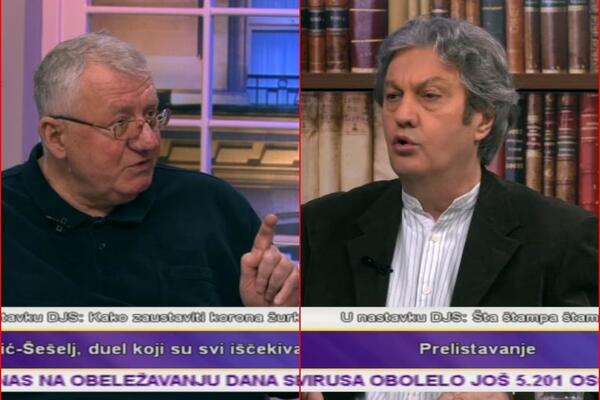 ZAKAČILI SE ŠEŠELJ I MILOMIR MARIĆ U PROGRAMU UŽIVO: Prštalo je na SVE STRANE!