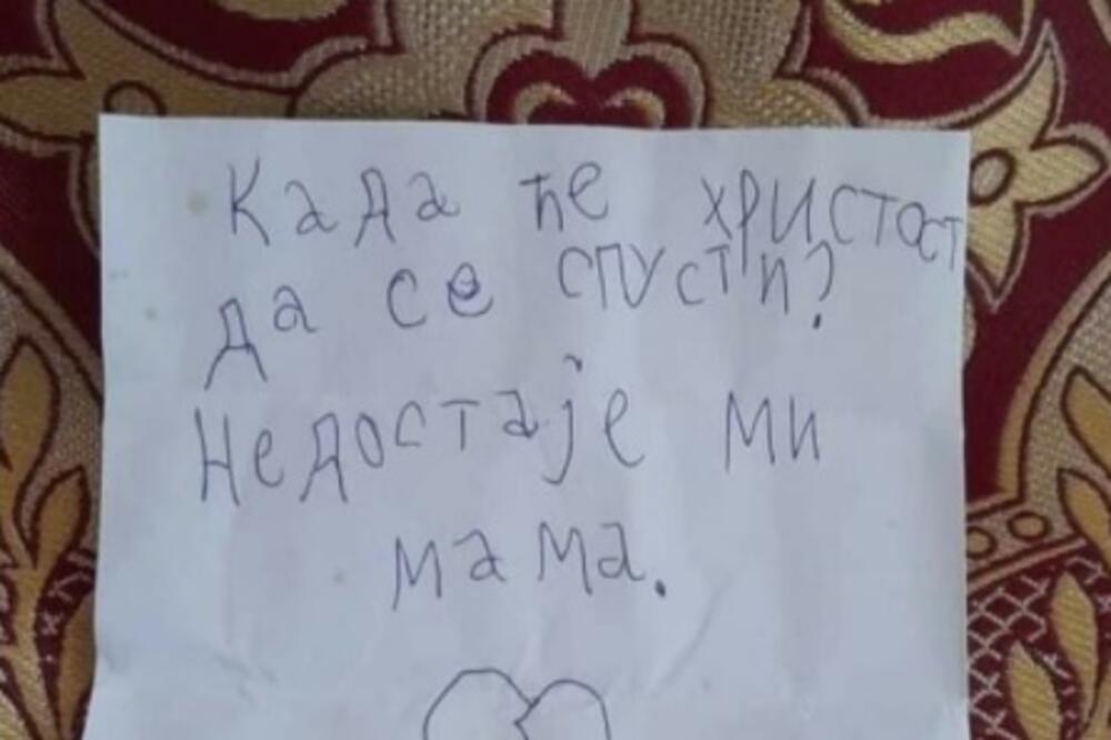 PORUKA U CRKVENOJ KUTIJI RASPLAKALA JE CELU SRBIJU! Jedno dete je pitalo kada će Isus da se spusti, fali mu mama