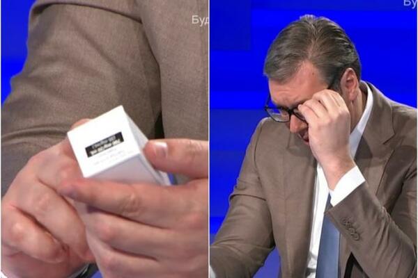 VUČIĆ POKAZAO PAKOVANJE SKUPOG AMERIČKOG LEKA: Ako mi lekari daju ampulu, 95 odsto sam izlečen od korone