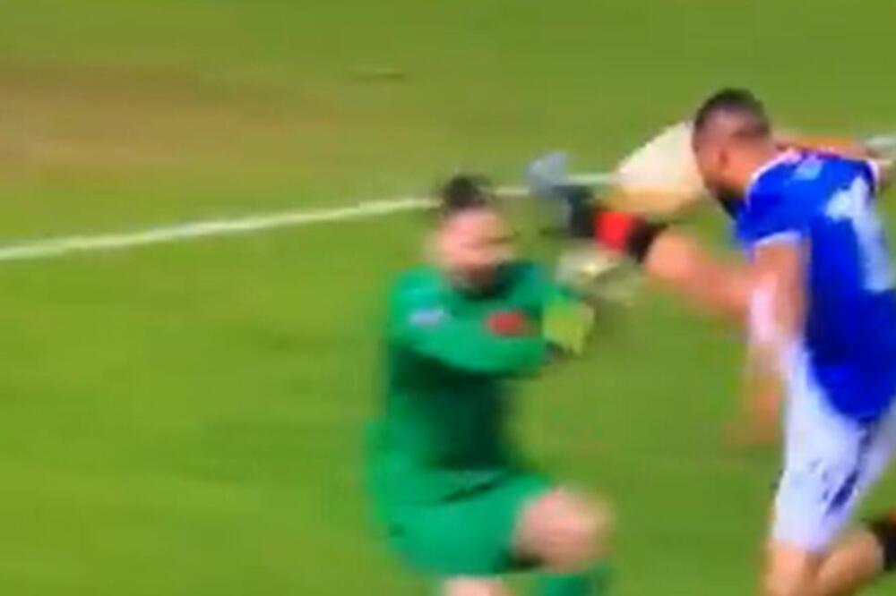 OVO JE START ZA ZATVOR, A NE ZA DIREKTAN CRVENI KARTON: Mogao je biti poguban po golmana Slavije!